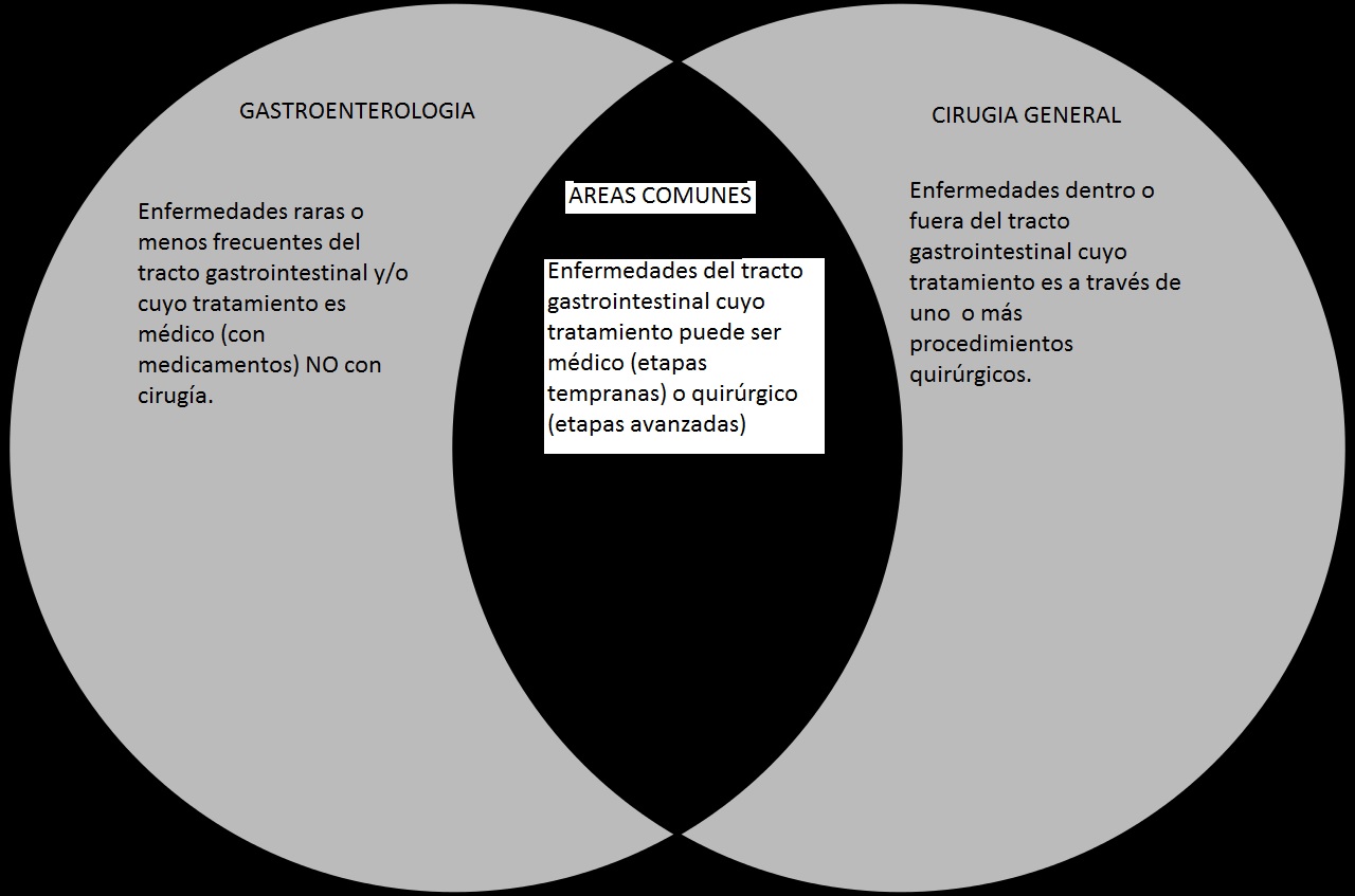 Cirujanos Vs. gastroenterologos circulos